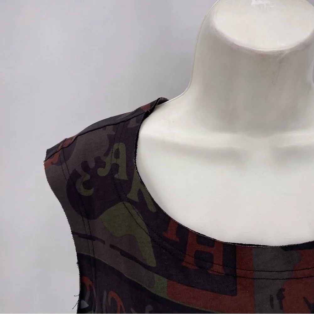 Rundholz Black Label red & green abstract print dress - Picture 3 of 11